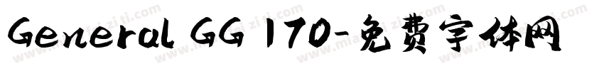 General GG 170字体转换